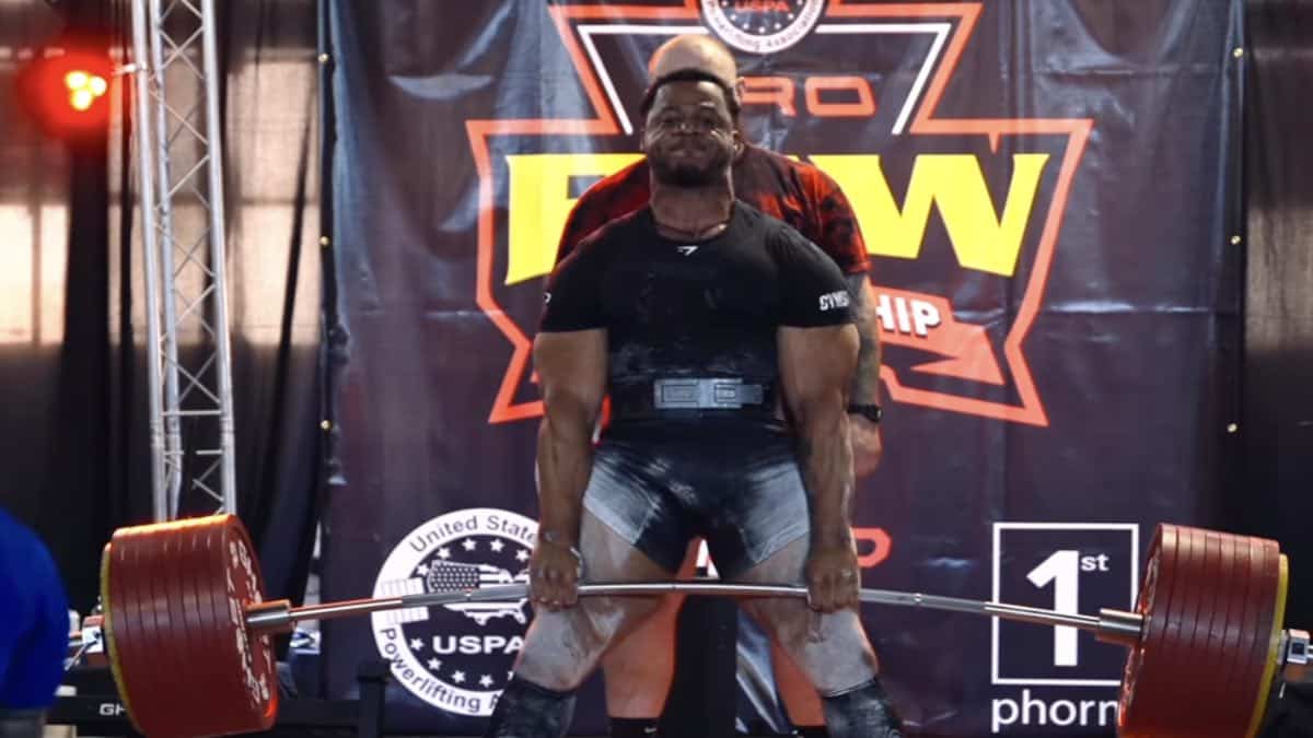 Jamal Browner (110KG) Breaks World Record Total, Logs Deadlift Over 1,000 Pounds at 2022 USPA Raw Pro