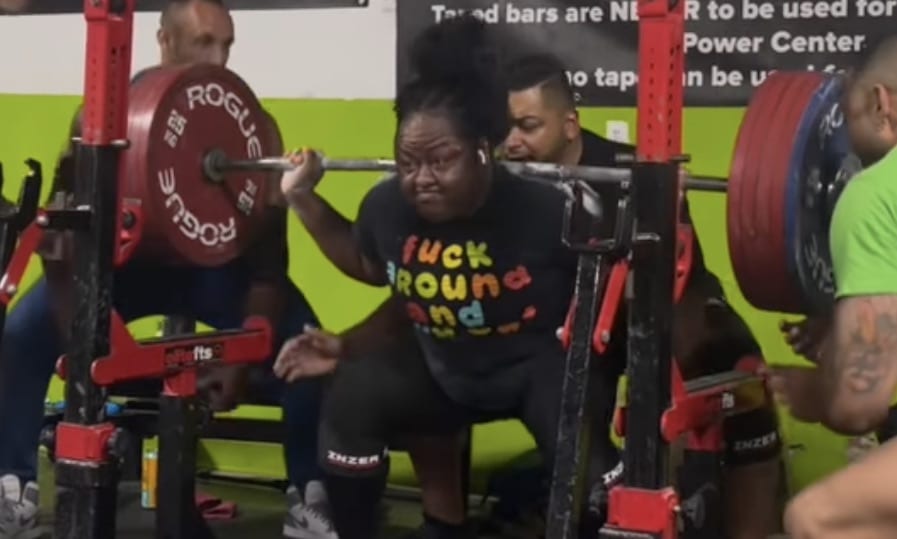 Sherine Marcelle (90KG) Logs Another Squat PR and Unofficially Exceeds the Squat World Record, Again